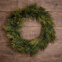 Load image into Gallery viewer, Northern White Cedar Wreath (26")