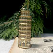 Load image into Gallery viewer, Leaning Tower of Pisa Glass Ornament