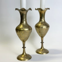 Load image into Gallery viewer, Vintage Brass Candleholders/Vases