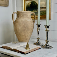 Load image into Gallery viewer, Brass and Silver Plate Candlesticks (Pair)