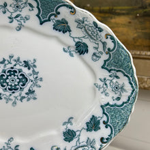 Load image into Gallery viewer, Green Transferware Platter