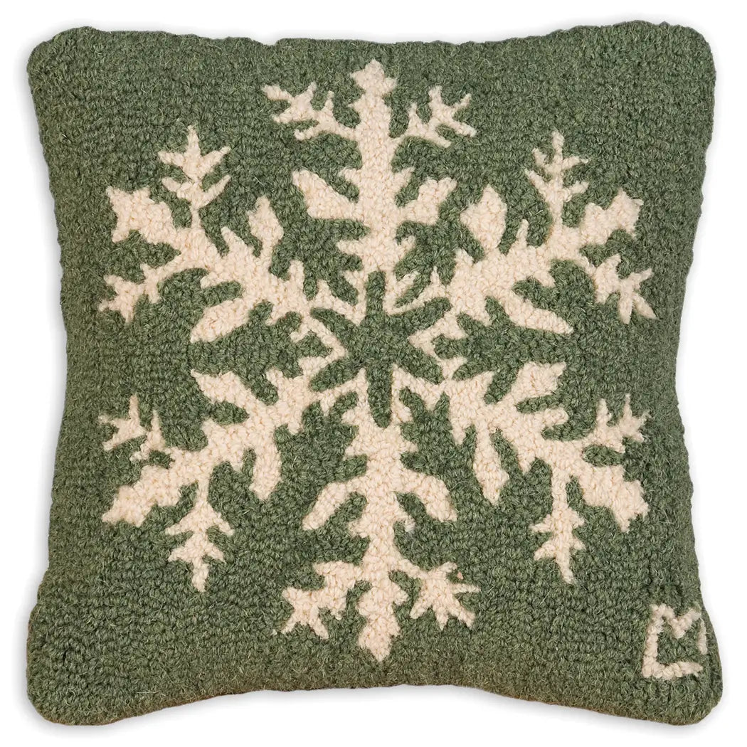 Pine Snowflake Hook Pillow