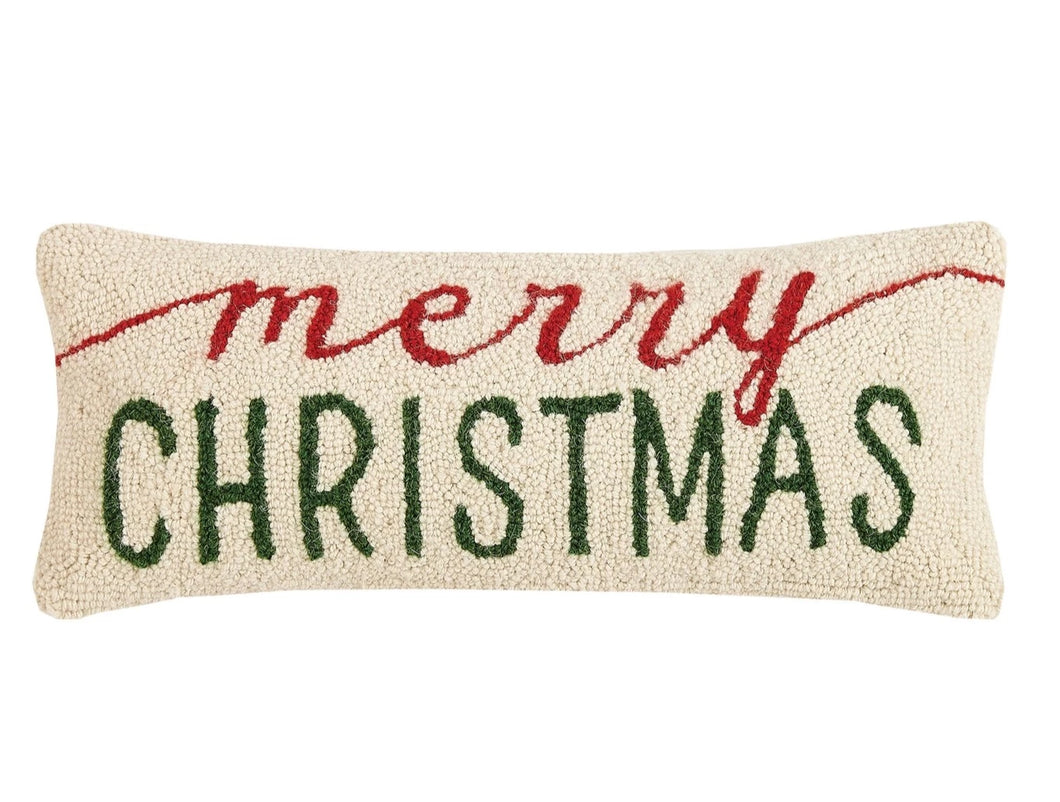 Merry Christmas Hook Pillow