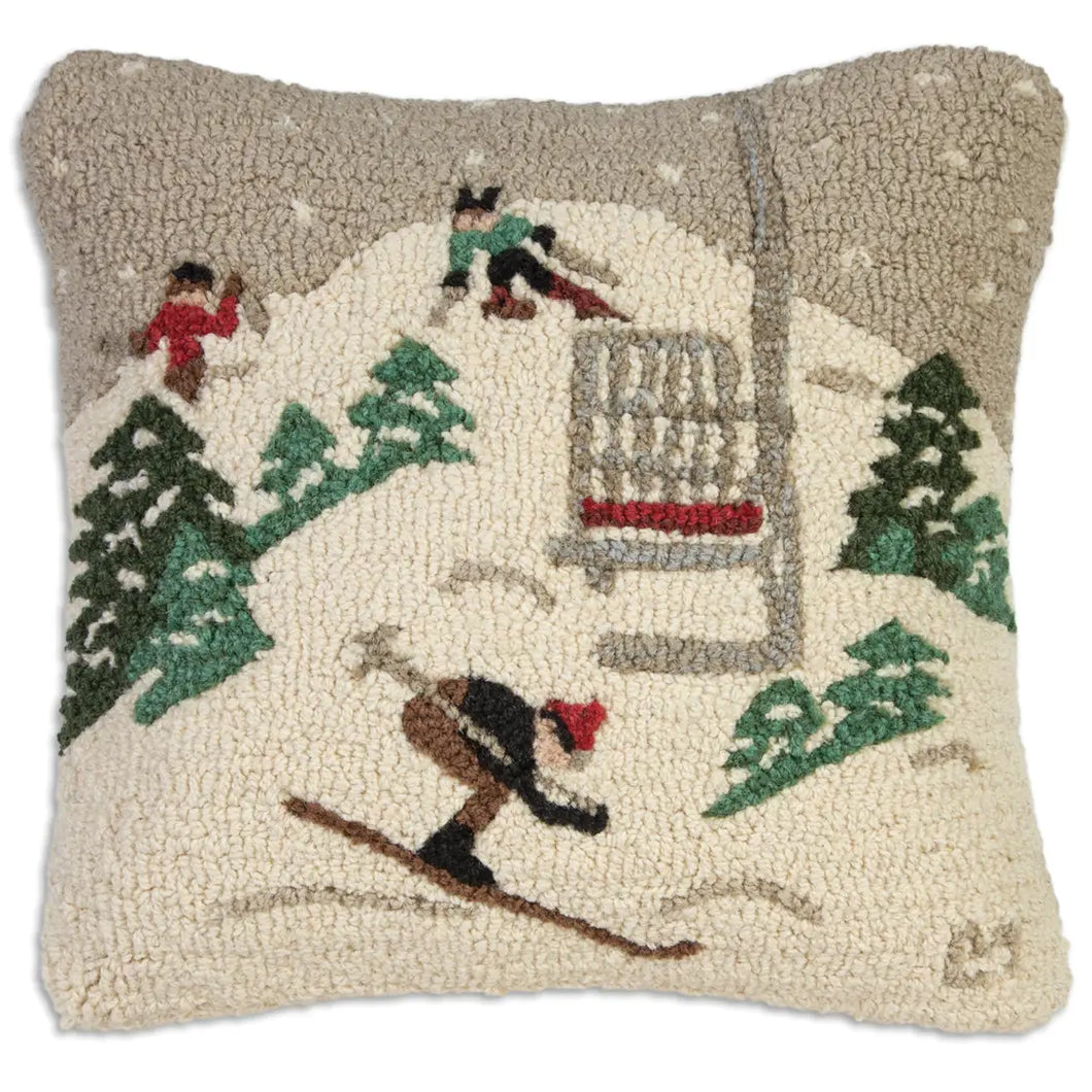 Single Chair Ski Lift Hook Pillow