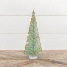Load image into Gallery viewer, Mint &amp; Gold Bottle Brush Tree
