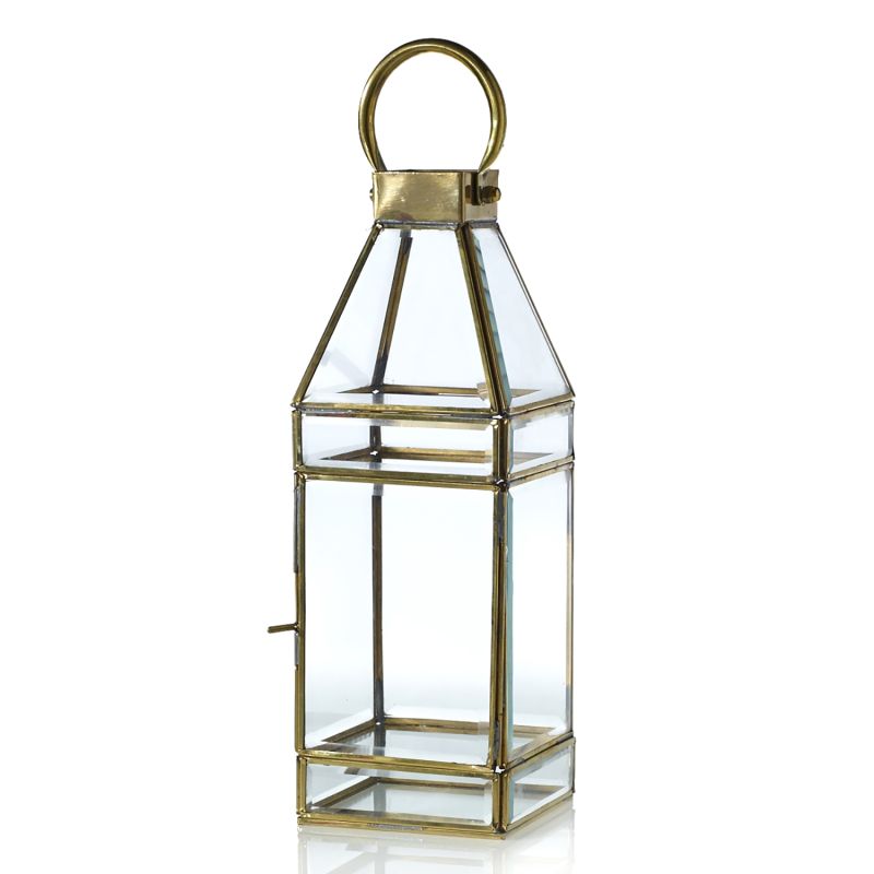 Gold Glass Lantern