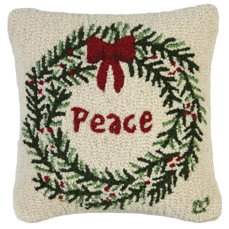 Peace Wreath Hook Pillow