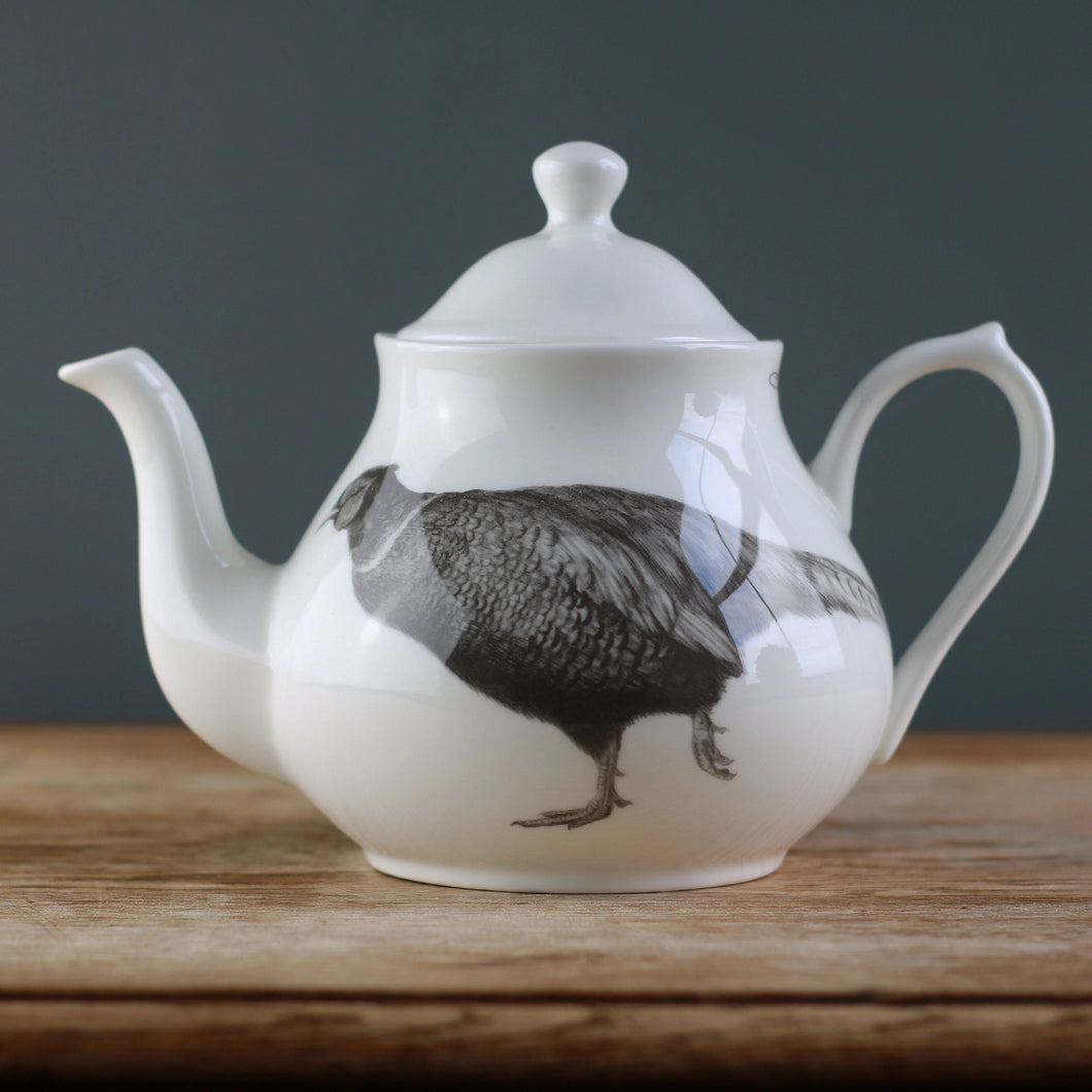 Pheasant Fine Bone China Tea Pot