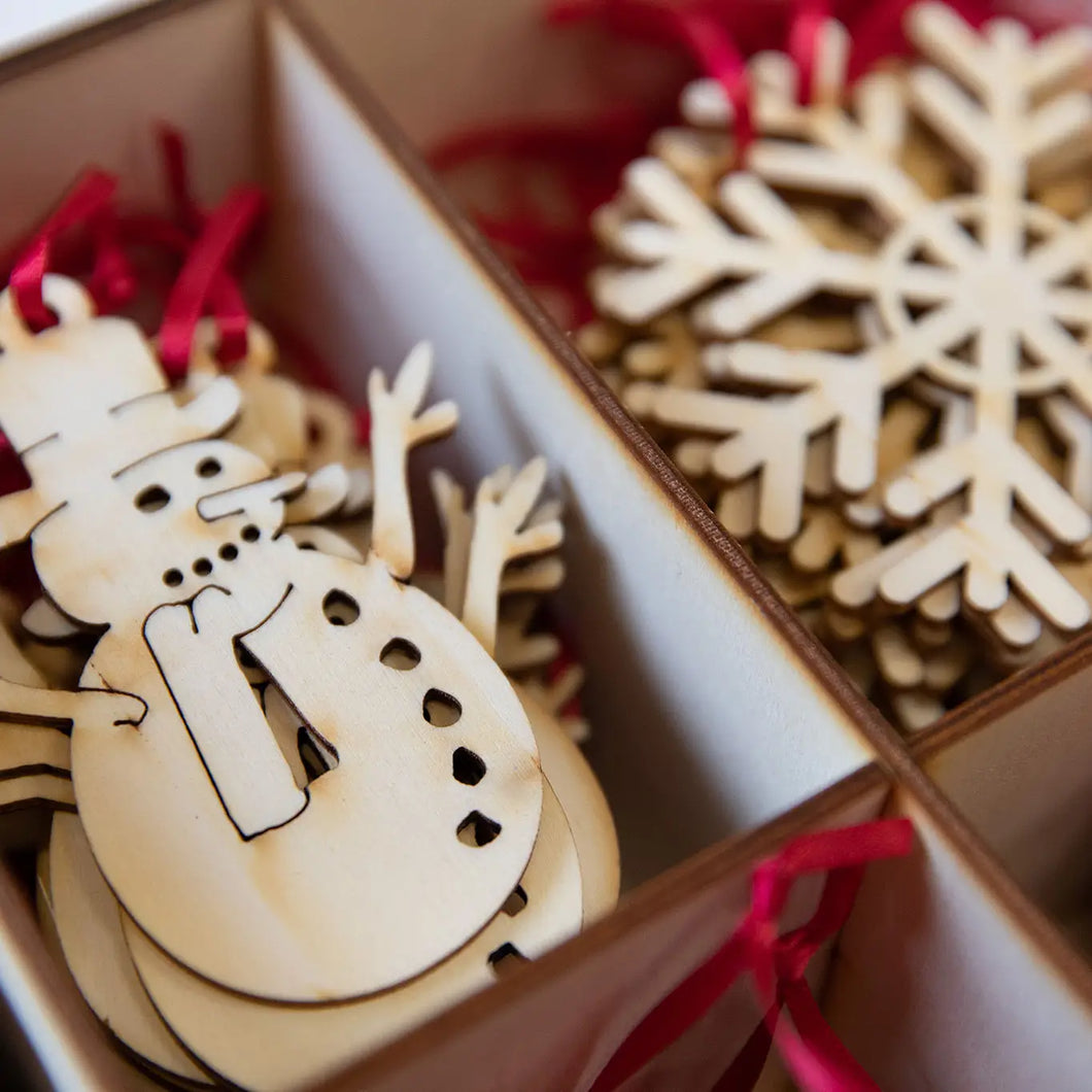 Snowman Wood Ornament