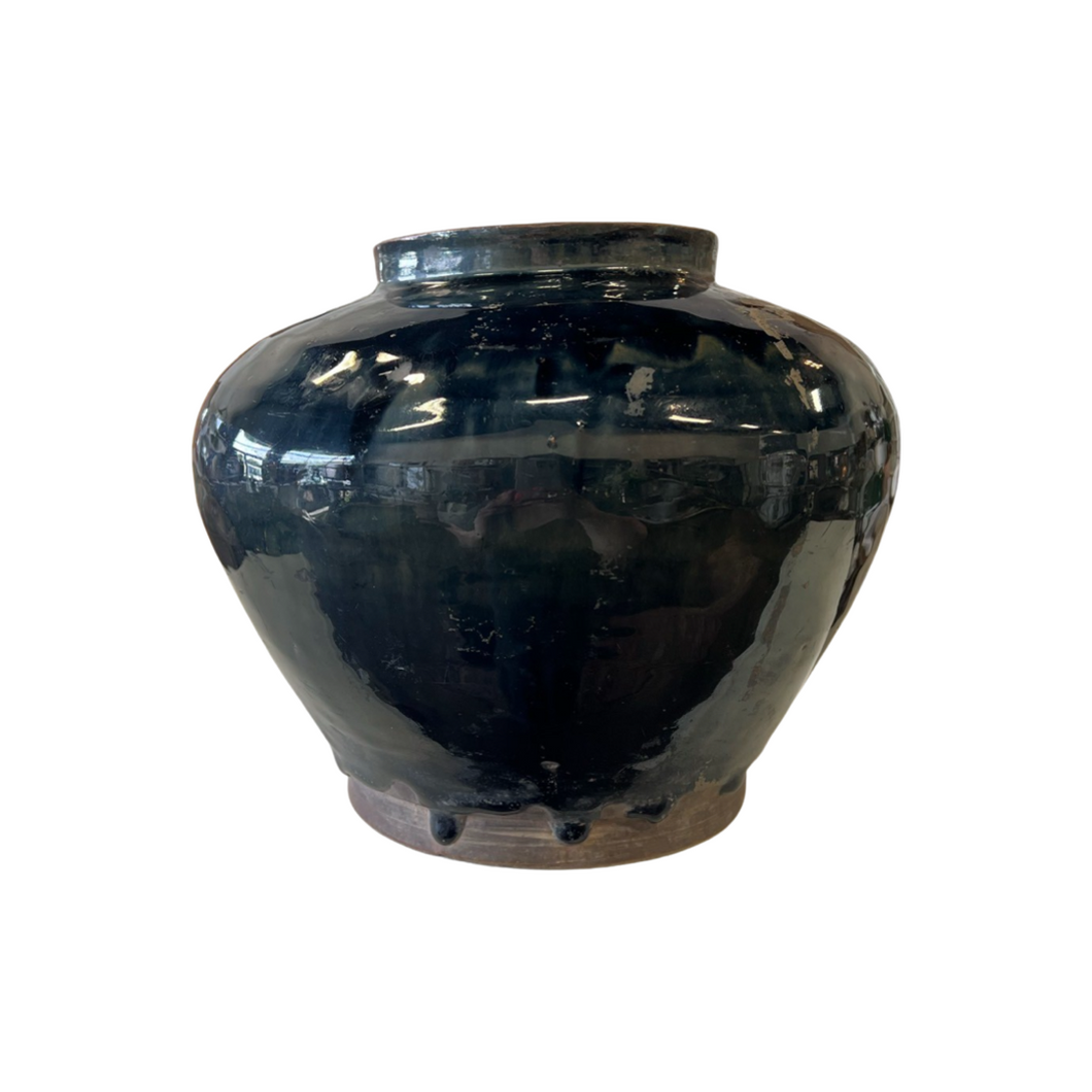 Vintage Small Claude Glazed Pot