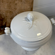 Load image into Gallery viewer, Antique French Lidded Ironstone Tureen
