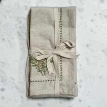 Load image into Gallery viewer, Embroidered Linen Napkins (Set of 4)
