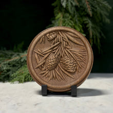 Load image into Gallery viewer, Wooden Pinecone Wall Plaque
