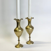 Load image into Gallery viewer, Vintage Brass Candleholders/Vases
