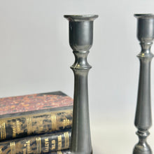 Load image into Gallery viewer, Antique Heavy Pewter Tapers
