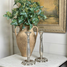 Load image into Gallery viewer, Silver Plated Large Candlesticks (Pair)
