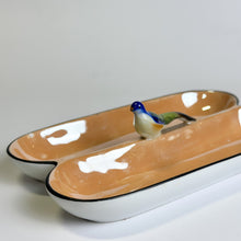 Load image into Gallery viewer, Lustreware Split Section Bird Dish
