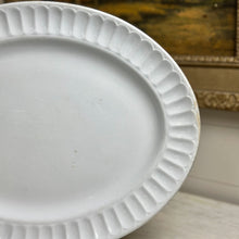 Load image into Gallery viewer, Vintage Ironstone Platter with Pleated Edge
