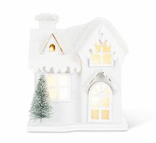 Load image into Gallery viewer, Small Snowy LED House (Two Styles)
