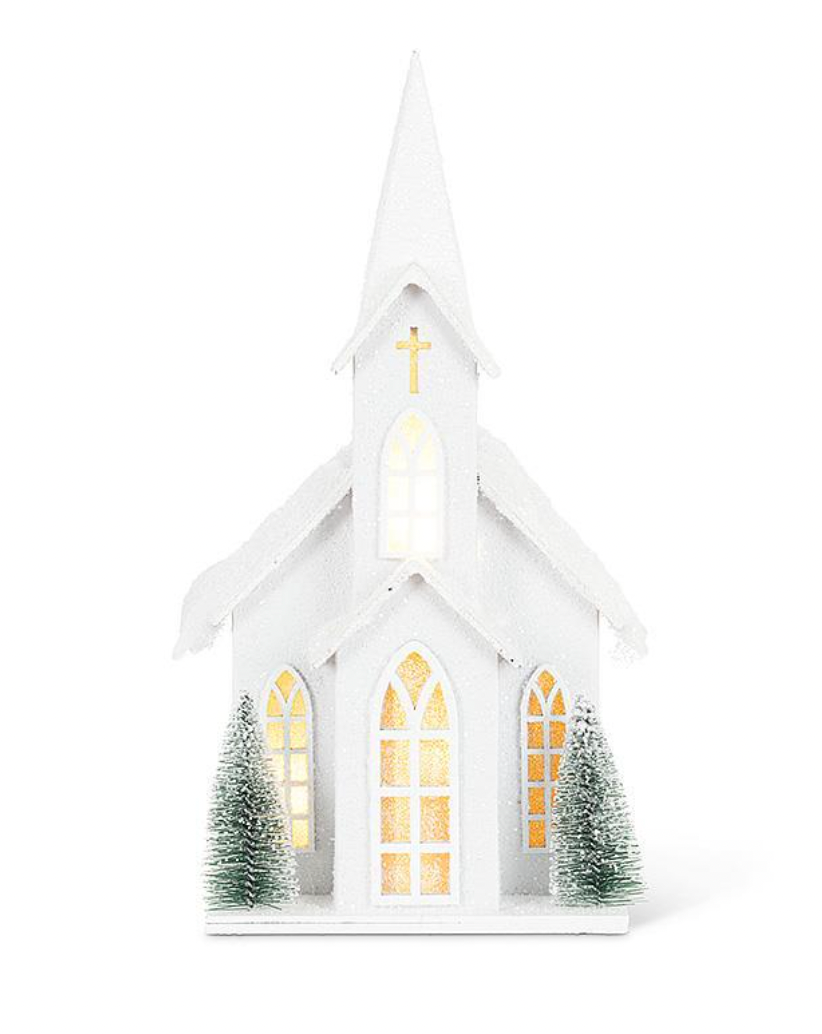 Snowy LED Church