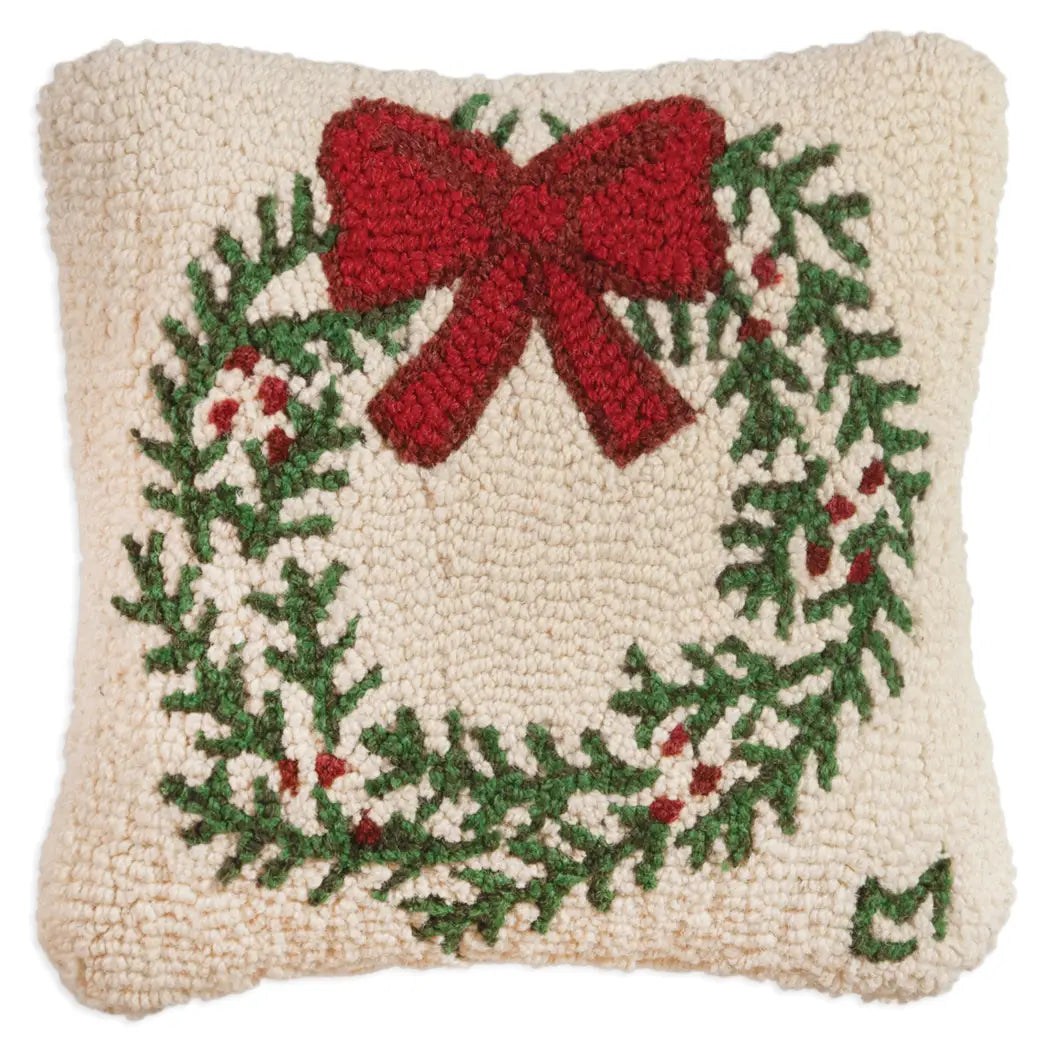 Christmas Wreath Hook Pillow