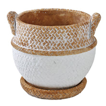 Load image into Gallery viewer, Cement Rope Round Planter
