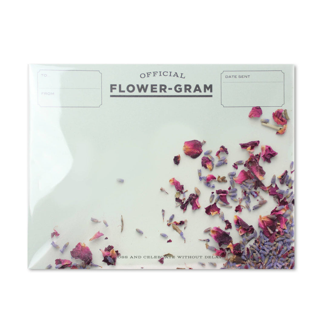 Flowergram - Lavender + Rose Card