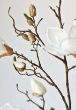 Load image into Gallery viewer, 40&quot; Faux Magnolia Branch Stem
