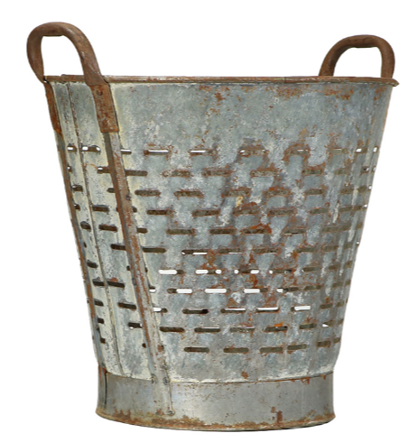 European Metal Olive Basket