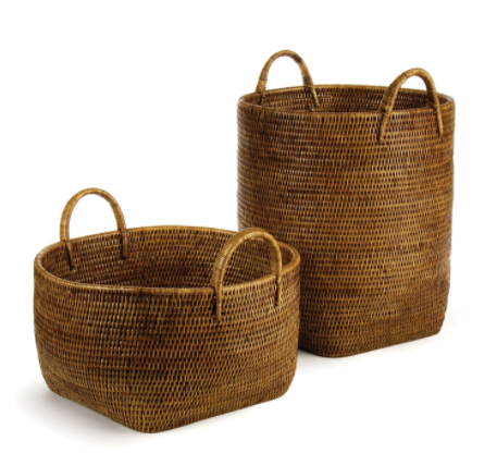 Burma Rattan Orchard Basket (Squat)