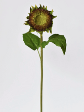 Load image into Gallery viewer, Faux Sunflower Stem
