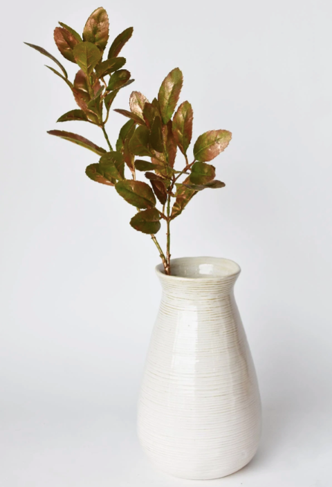 Faux Metallic Lemon Leaf spray