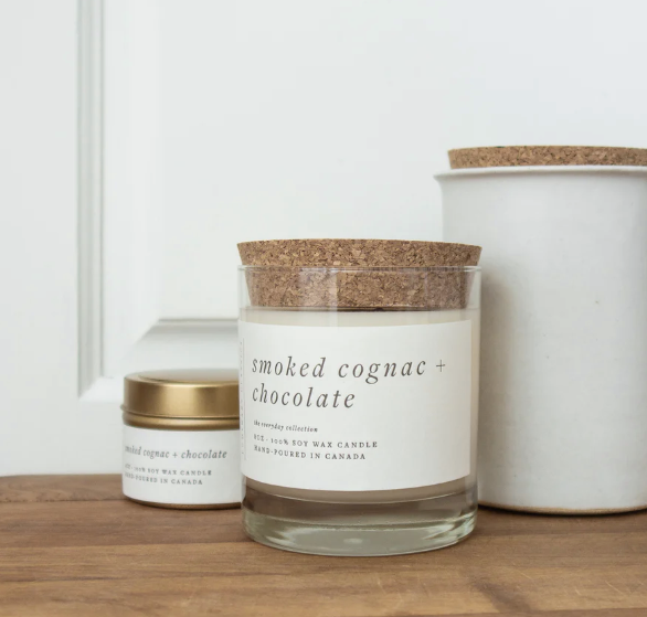 Smoked Cognac + Chocolate Candle