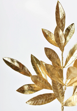 Load image into Gallery viewer, 19&quot; Faux Gold Bay Leaf Stem
