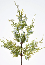 Load image into Gallery viewer, 18&quot; Faux Juniper Berry Greenery Stem
