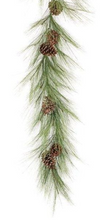 Load image into Gallery viewer, 6&#39; Faux Long Needle Pine Garland
