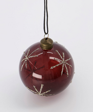 Load image into Gallery viewer, Burgundy Star Ornament
