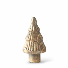 Load image into Gallery viewer, Rust Gold Mercury Glass Christmas Trees
