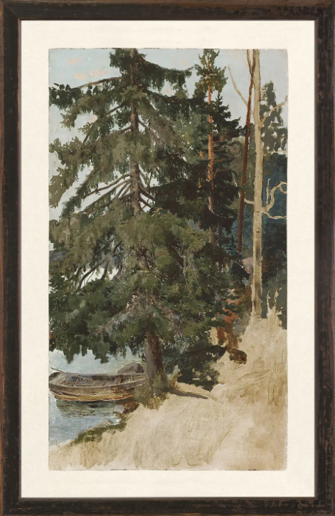 Vintage Style Treescape Print
