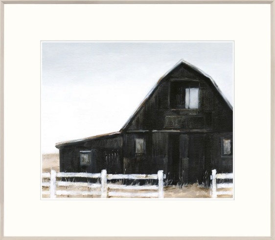 Black Barn II Print