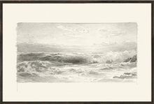 Load image into Gallery viewer, Graphite Seascape I Print

